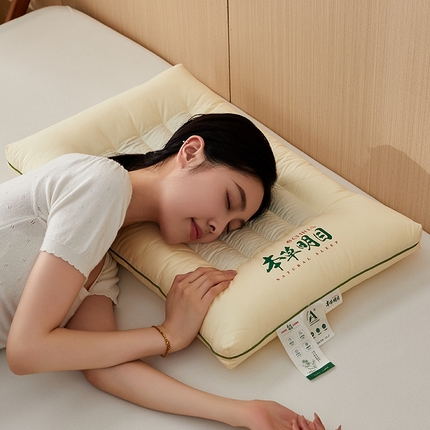 91家纺网 家纺一手货源 找家纺 （总）乐可 2024新款A类本草明目低平枕 枕头枕芯