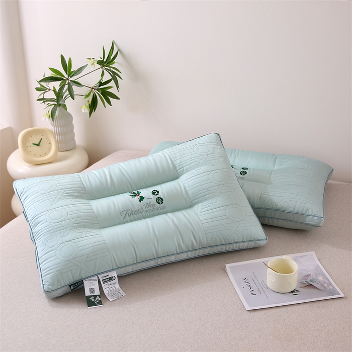 91家纺网 家纺一手货源 找家纺 （总）天意美枕芯 2024新款艾草护颈枕枕头枕芯