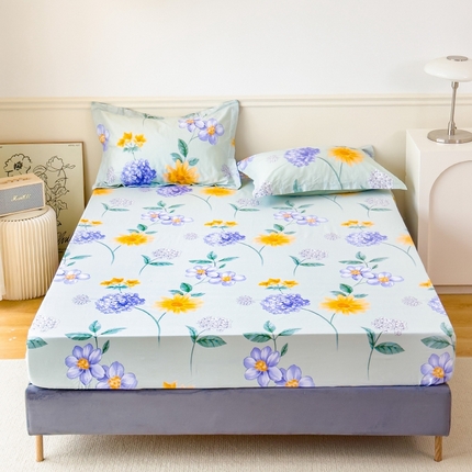 91家纺网 家纺一手货源 找家纺 （总1）卓越 工厂直营新款128*68全棉印花斜纹单床笠