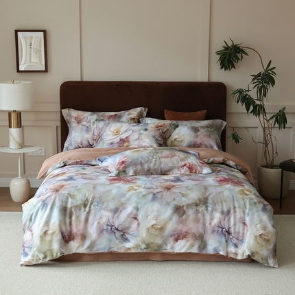 久典家居 2024新款60S天丝棉数码磨毛四件套 莫奈印象