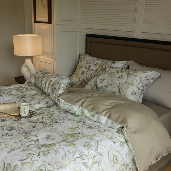 91家纺网 家纺一手货源 找家纺 久典家居 2024新款60S天丝棉数码磨毛四件套 左岸故事