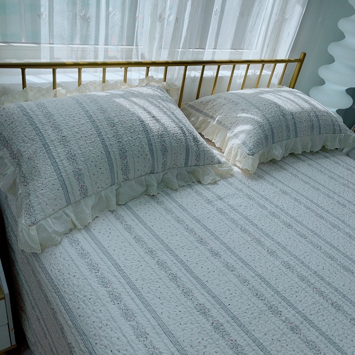 91家纺网 家纺一手货源 找家纺 2024新款亲肤舒适法式床盖三件套 星座