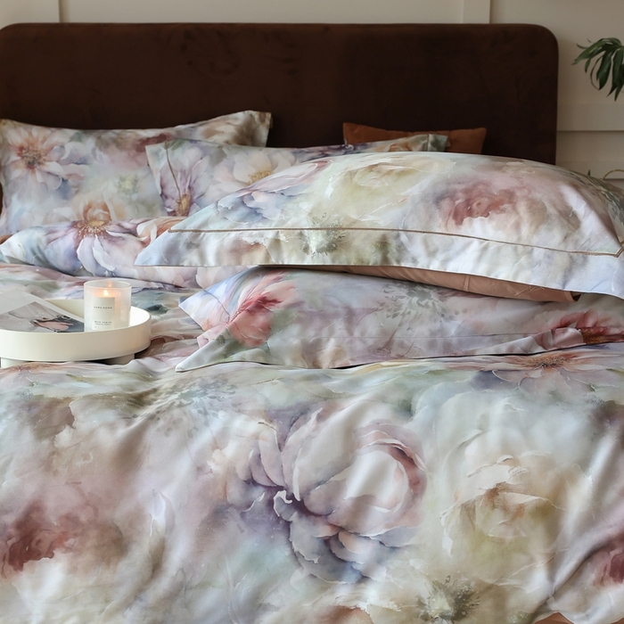 91家纺网 家纺一手货源 找家纺 久典家居 2024新款60S天丝棉数码磨毛四件套 莫奈印象