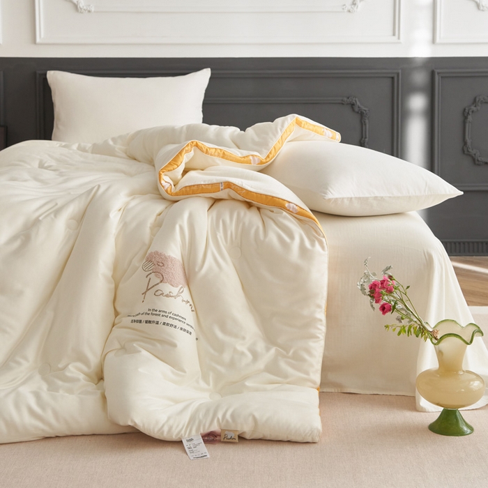 91家纺网 家纺一手货源 找家纺 （总）莱福仕家纺 2024新款A类有氧羊绒抗菌冬被被子被芯