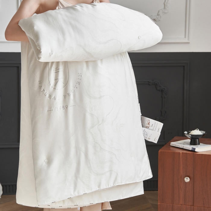 91家纺网 家纺一手货源 找家纺 （总）莱福仕家纺 2024新款彩丝大提花蚕丝被冬被被子被芯