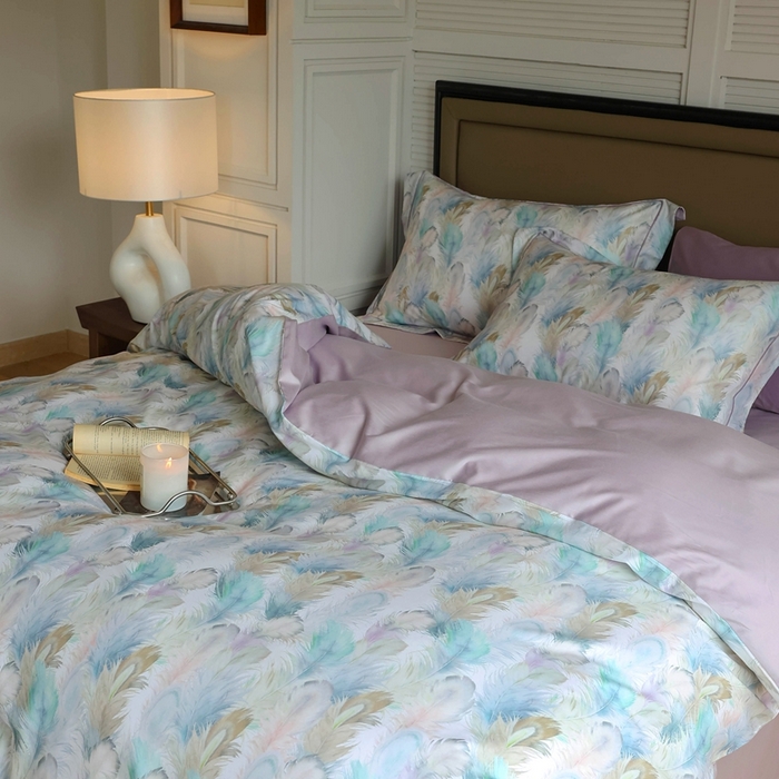 91家纺网 家纺一手货源 找家纺 久典家居 2024新款60S天丝棉数码磨毛四件套 漫行