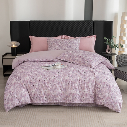 91家纺网 家纺一手货源 找家纺 （总）2024新款全棉加厚长绒棉数码印花四件套