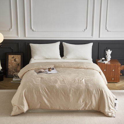 91家纺网 家纺一手货源 找家纺 （总）莱福仕家纺 2024新款彩丝大提花蚕丝被冬被被子被芯