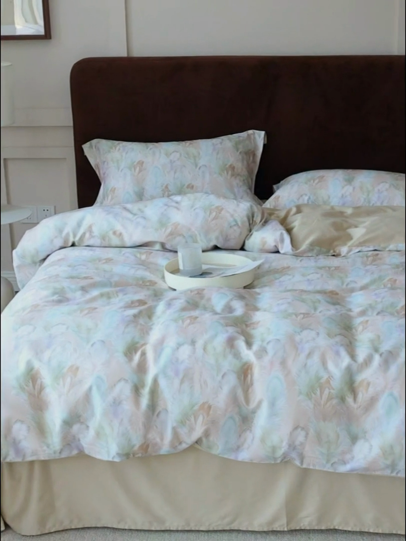 91家纺网 家纺一手货源 找家纺 久典家居 2024新款60S天丝棉数码磨毛四件套 曼琳