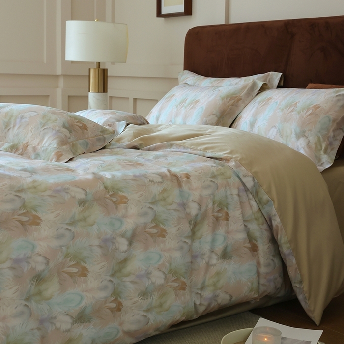 91家纺网 家纺一手货源 找家纺 久典家居 2024新款60S天丝棉数码磨毛四件套 曼琳