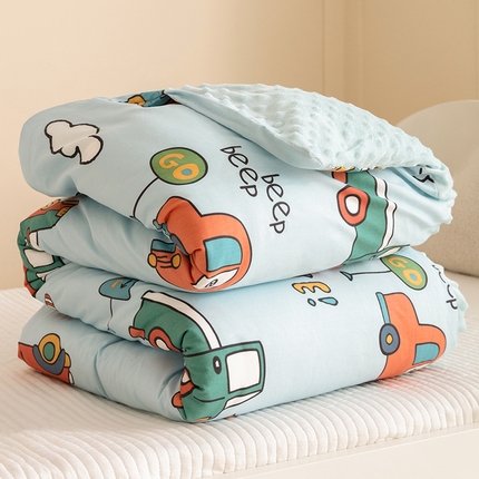 91家纺网 家纺一手货源 找家纺 （总）嗨生活 2025新款全棉豆豆被儿童豆豆被春秋被冬被幼儿园可拆款被子