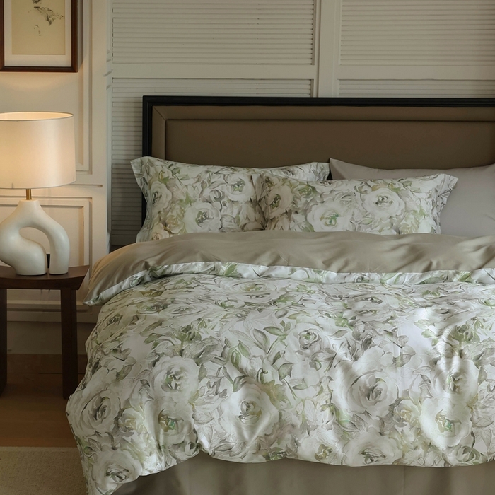 91家纺网 家纺一手货源 找家纺 久典家居 2024新款60S天丝棉数码磨毛四件套 左岸故事