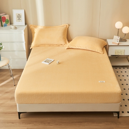 91家纺网 家纺一手货源 找家纺 （总）吾诺 2024 华夫格牛奶绒单床笠单品