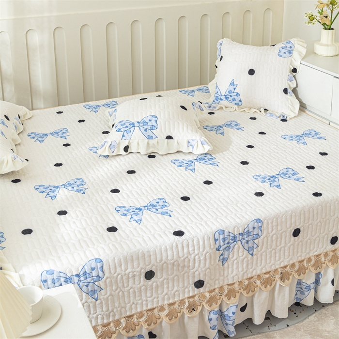 91家纺网 家纺一手货源 找家纺 美优兰 2025秋冬新款牛奶绒榻榻米垫床盖（可定制） 少女心