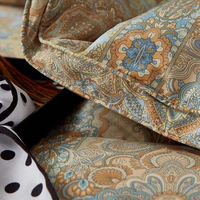 91家纺网 家纺一手货源 找家纺 （总）静若居羽绒被壳 2024新款糯棉印花单层羽绒被壳软糯静音羽绒被壳厂家直销