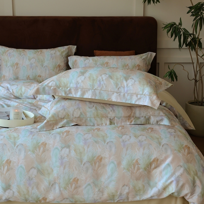 91家纺网 家纺一手货源 找家纺 久典家居 2024新款60S天丝棉数码磨毛四件套 曼琳