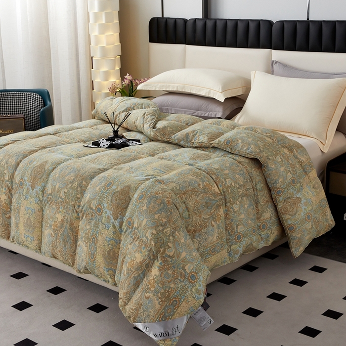 91家纺网 家纺一手货源 找家纺 （总）静若居羽绒被壳 2024新款糯棉印花单层羽绒被壳软糯静音羽绒被壳厂家直销