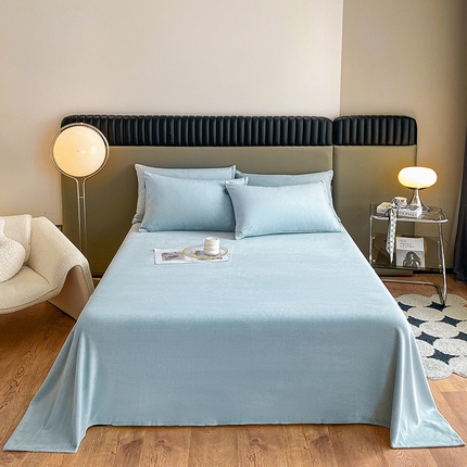 91家纺网 家纺一手货源 找家纺 （总）莱登卡奴 2024新款高克重牛奶绒纯色单床单