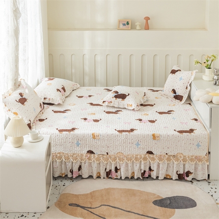 91家纺网 家纺一手货源 找家纺 （总）美优兰 2025秋冬新款牛奶绒榻榻米垫床盖（可定制）