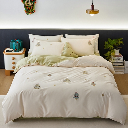 91家纺网 家纺一手货源 找家纺 （总）风向标家纺 2024新款60s全棉磨毛绣花四件套（元气卡通系）