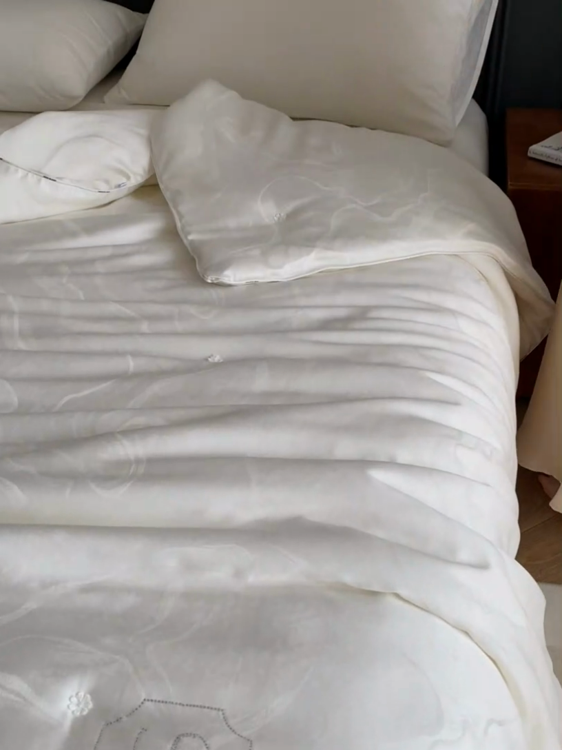 91家纺网 家纺一手货源 找家纺 （总）莱福仕家纺 2024新款彩丝大提花蚕丝被冬被被子被芯