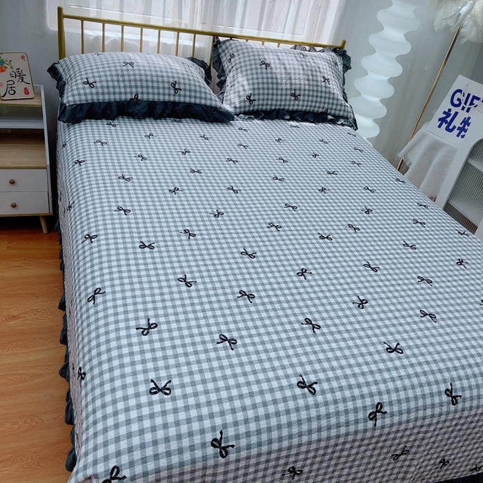 91家纺网 家纺一手货源 找家纺 2024新款亲肤舒适法式床盖三件套 芳菲