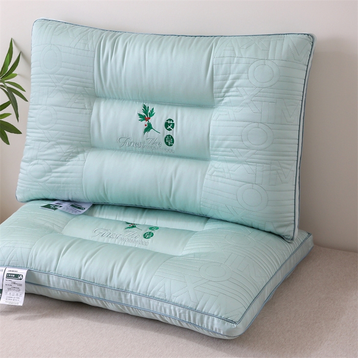 91家纺网 家纺一手货源 找家纺 （总）天意美枕芯 2024新款艾草护颈枕枕头枕芯