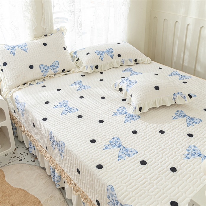 91家纺网 家纺一手货源 找家纺 美优兰 2025秋冬新款牛奶绒榻榻米垫床盖（可定制） 少女心