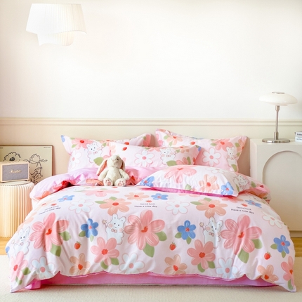 91家纺网 家纺一手货源 找家纺 （总）卓越 2025新款128*68全棉印花四件套