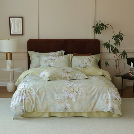 久典家居 2024新款60S天丝棉数码磨毛四件套 初晨