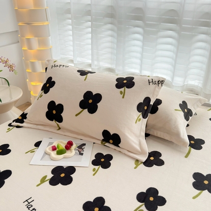 91家纺网 家纺一手货源 找家纺 （总）翎盈家纺 2024新款加厚高克重牛奶绒枕套枕头套