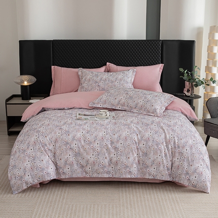 91家纺网 家纺一手货源 找家纺 （总）2024新款全棉加厚长绒棉数码印花四件套