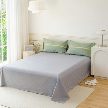 91家纺网 家纺一手货源 找家纺 （总1）卓越 工厂直营新款128*68全棉印花斜纹单床单