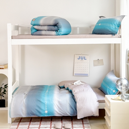 91家纺网 家纺一手货源 找家纺 （总）卓越 2024全棉12868印花学生宿舍三件套