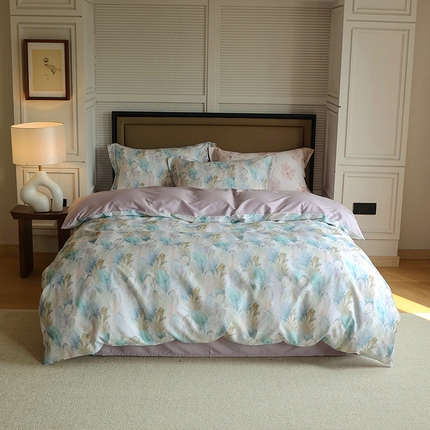 91家纺网 家纺一手货源 找家纺 久典家居 2024新款60S天丝棉数码磨毛四件套 漫行