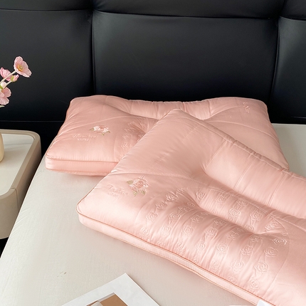 91家纺网 家纺一手货源 找家纺 （总）浩宇家纺新款玫瑰枕芯成人家用枕头芯区间定位护颈椎助眠整头芯