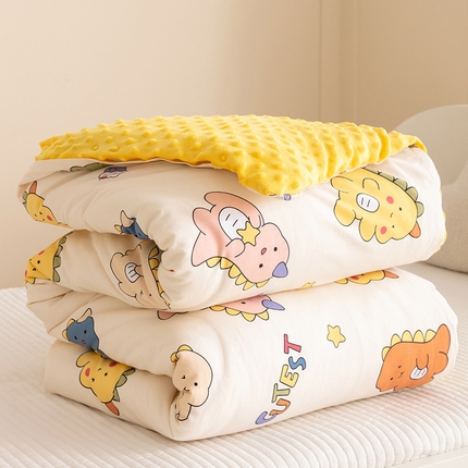 91家纺网 家纺一手货源 找家纺 （总）嗨生活 2025新款全棉豆豆被儿童豆豆被春秋被冬被幼儿园可拆款被子