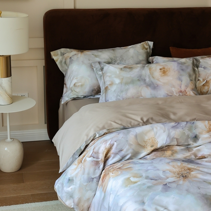 91家纺网 家纺一手货源 找家纺 久典家居 2024新款60S天丝棉数码磨毛四件套 萨曼莎