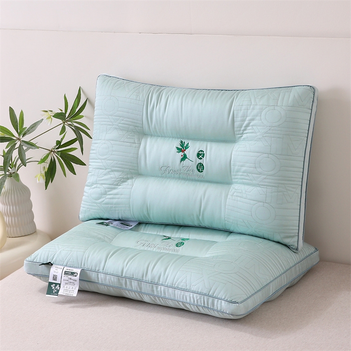 91家纺网 家纺一手货源 找家纺 （总）天意美枕芯 2024新款艾草护颈枕枕头枕芯