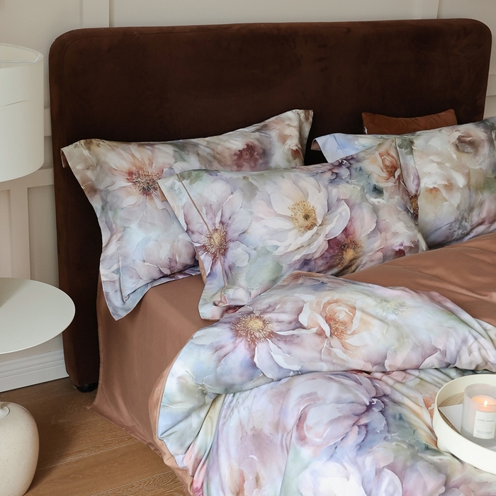 91家纺网 家纺一手货源 找家纺 久典家居 2024新款60S天丝棉数码磨毛四件套 莫奈印象