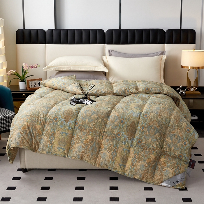 91家纺网 家纺一手货源 找家纺 （总）静若居羽绒被壳 2024新款糯棉印花单层羽绒被壳软糯静音羽绒被壳厂家直销