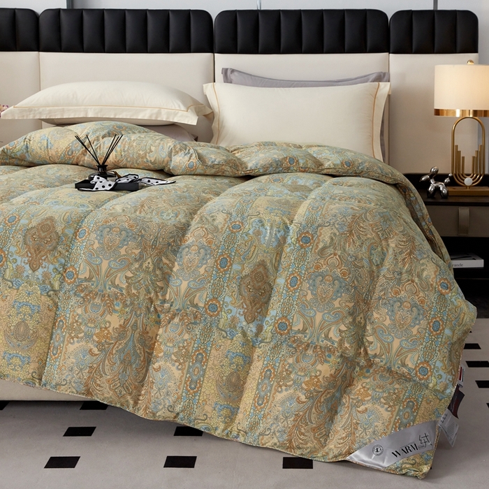 91家纺网 家纺一手货源 找家纺 （总）静若居羽绒被壳 2024新款糯棉印花单层羽绒被壳软糯静音羽绒被壳厂家直销