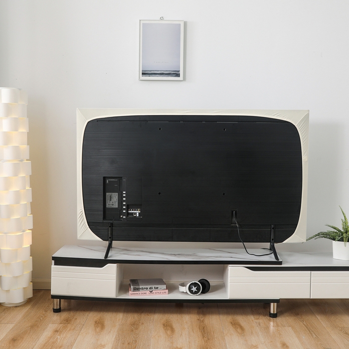 91家纺网 家纺一手货源 找家纺 千彤沙发垫 2024新款高弹力牛奶丝全包电视机防尘罩 米白