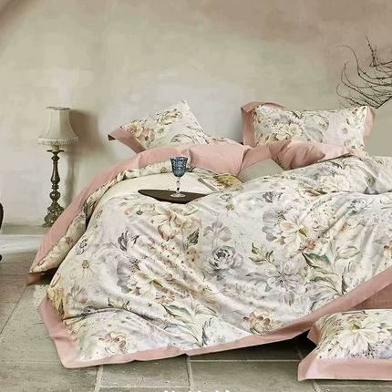 91家纺网 家纺一手货源 找家纺 （总1）未来家居 未来家居 2024新款优帝100支贡缎长绒棉四件套