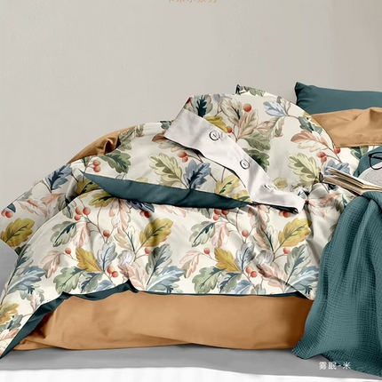 91家纺网 家纺一手货源 找家纺 （总）未来家居 2024新款全棉加厚火山磨毛四件套