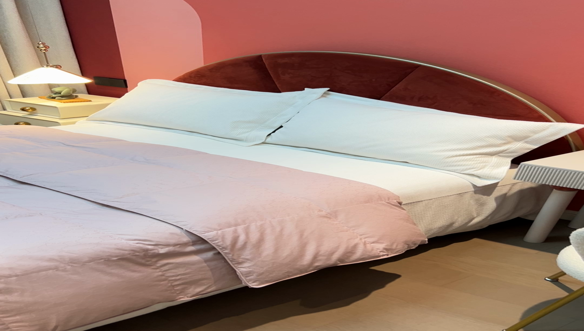 91家纺网 家纺一手货源 找家纺 静若居 2024新款方格提花双层羽绒被壳爆款推荐羽绒被壳厂家直销 西西里豆沙色1