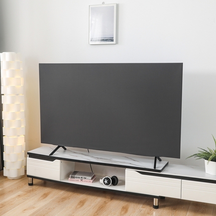 千彤沙发垫 2024新款高弹力牛奶丝全包电视机防尘罩 深灰