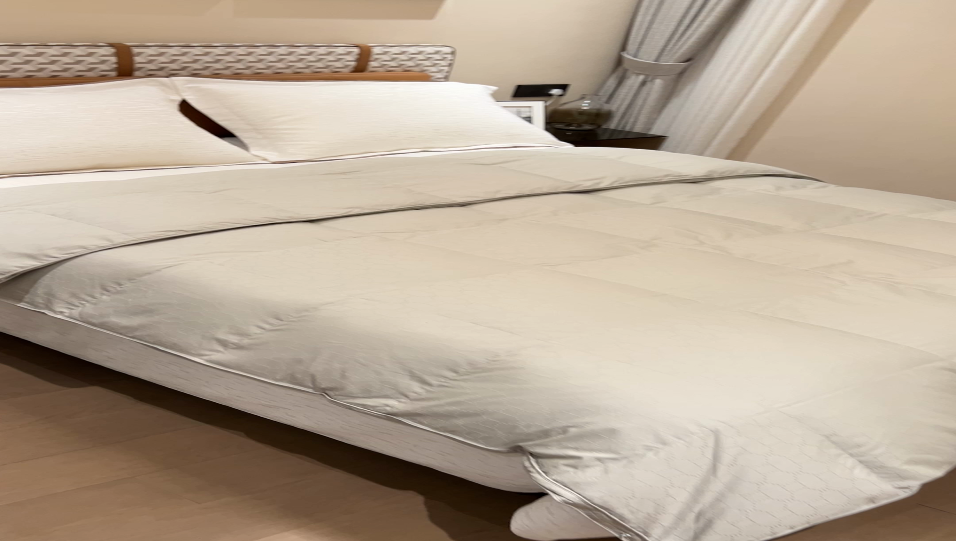 91家纺网 家纺一手货源 找家纺 静若居 2024新款方格提花双层羽绒被壳爆款推荐羽绒被壳厂家直销 西西里灰色1