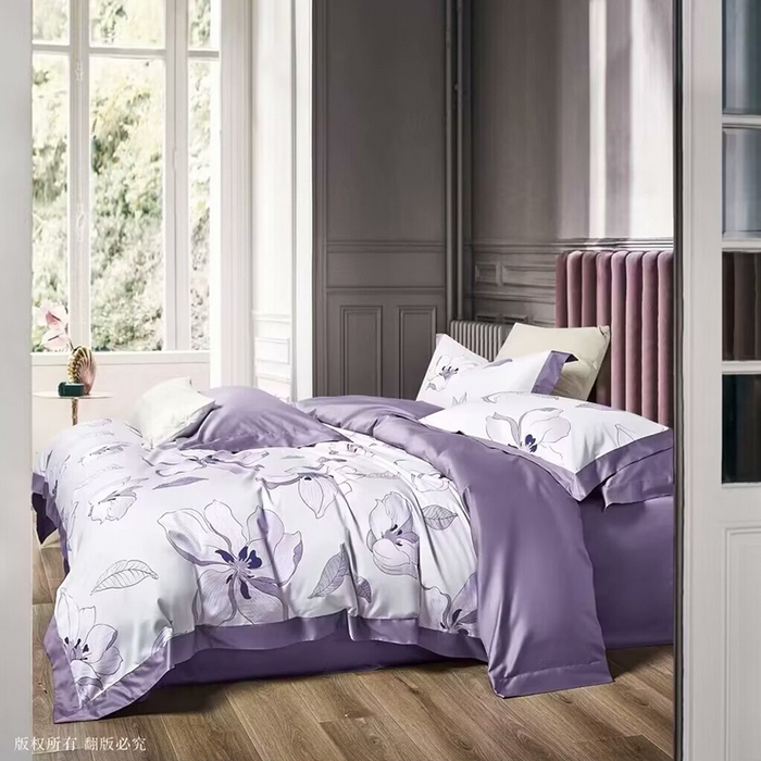 91家纺网 家纺一手货源 找家纺 （总1）未来家居 未来家居 2024新款优帝100支贡缎长绒棉四件套