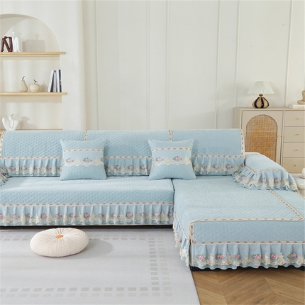 91家纺网 家纺一手货源 找家纺 （总）共鸣沙发垫 2024新款四季雪尼尔沙发垫-慕恋